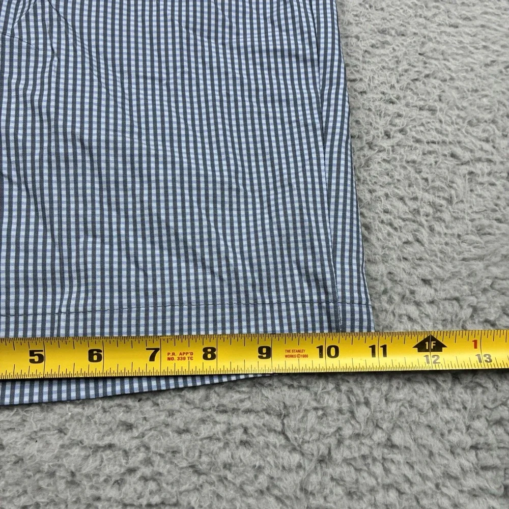 Adidas Ultimate365 Golf Shorts Men's 32 Blue Gray Gingham Woven Tech NEW